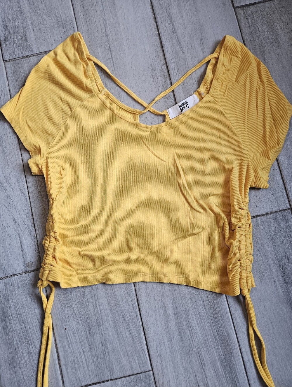 Bright Yellow Madden Nyc Crop Top